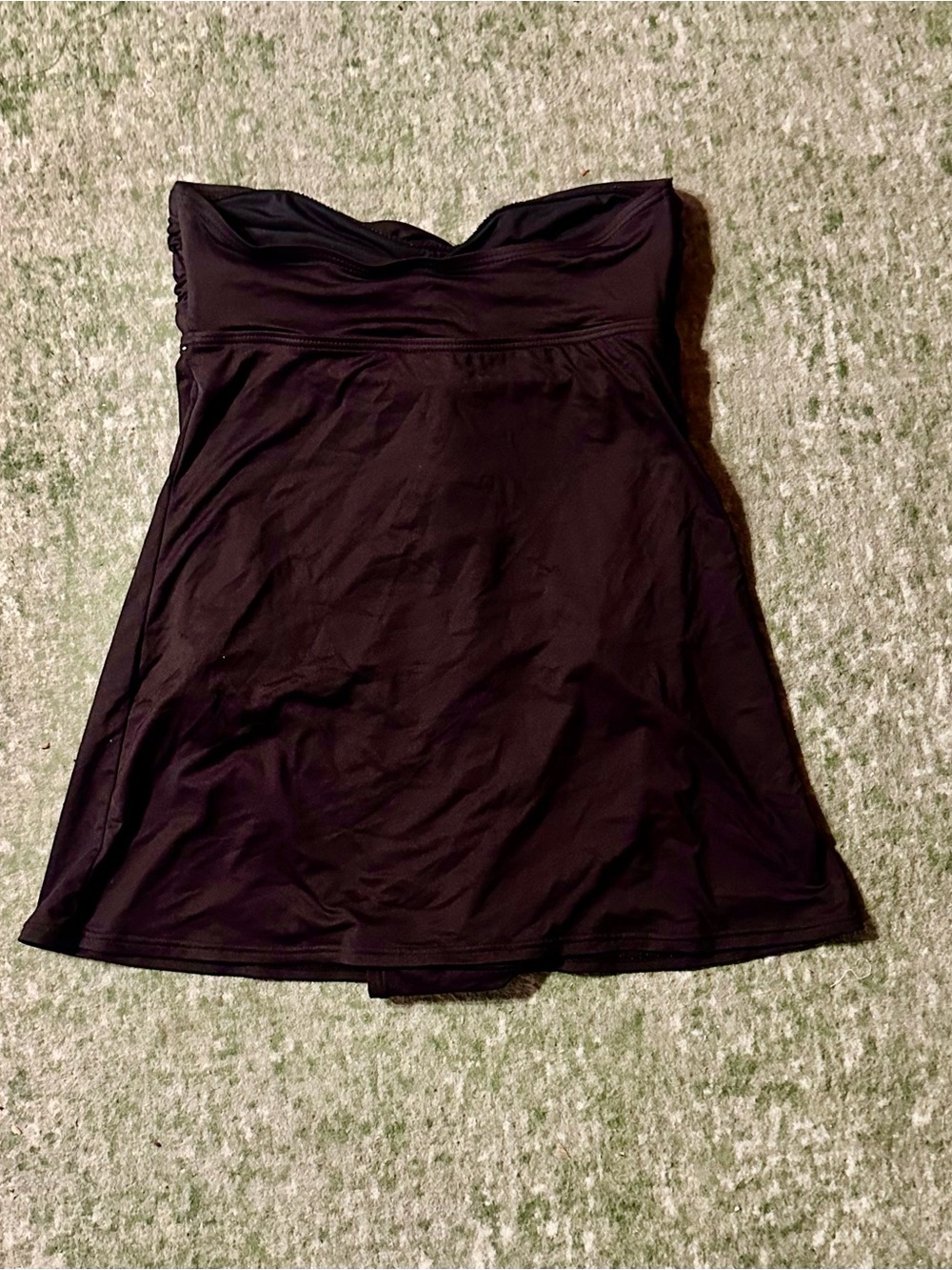 MICHAEL KORS Black One Piece Swimsuit. Vintage Halter Top & Skirt Silhouette (4) - Picture 5 of 8